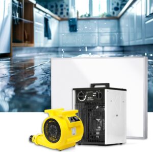 Location ensemble déshumidificateur d'air, ventilateur et brasseur d'air, chauffage électrique professionnel