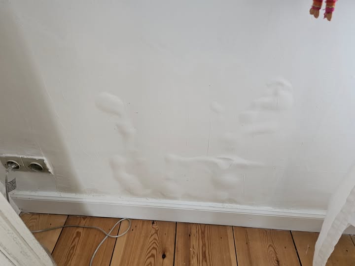 que se passe t il quand la fibre de rénovation cloque et fait des boursoufflures. les problèmes d'humidité dans le mur et le salpêtre sont responsables du cloquage de la fibre de rénovation. Refaire les enduits sur un mur humide ne sert à rien car les cloques réapparaitront