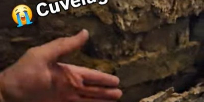 cuvelage décroché du mur à cause de la pression d'eau et de l'humidité de la nappe phréatique autour de lille dans le nord